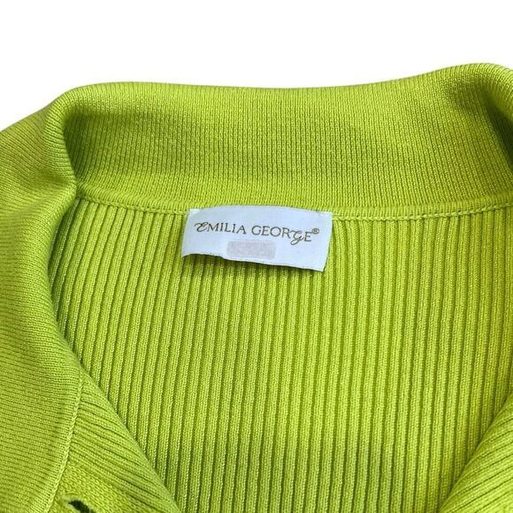 Emilia George Yellow Ribbed Eliza Maternity Top M - Picture 4 of 6